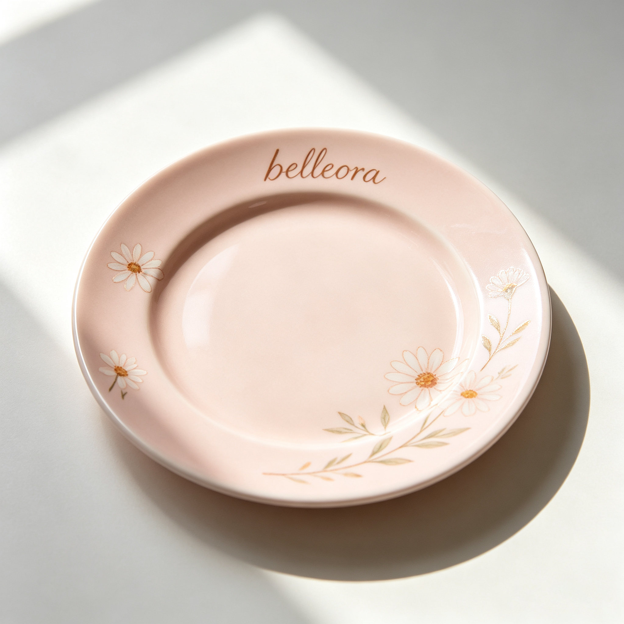 Belleora Soft Cream Beige Vintage Plate