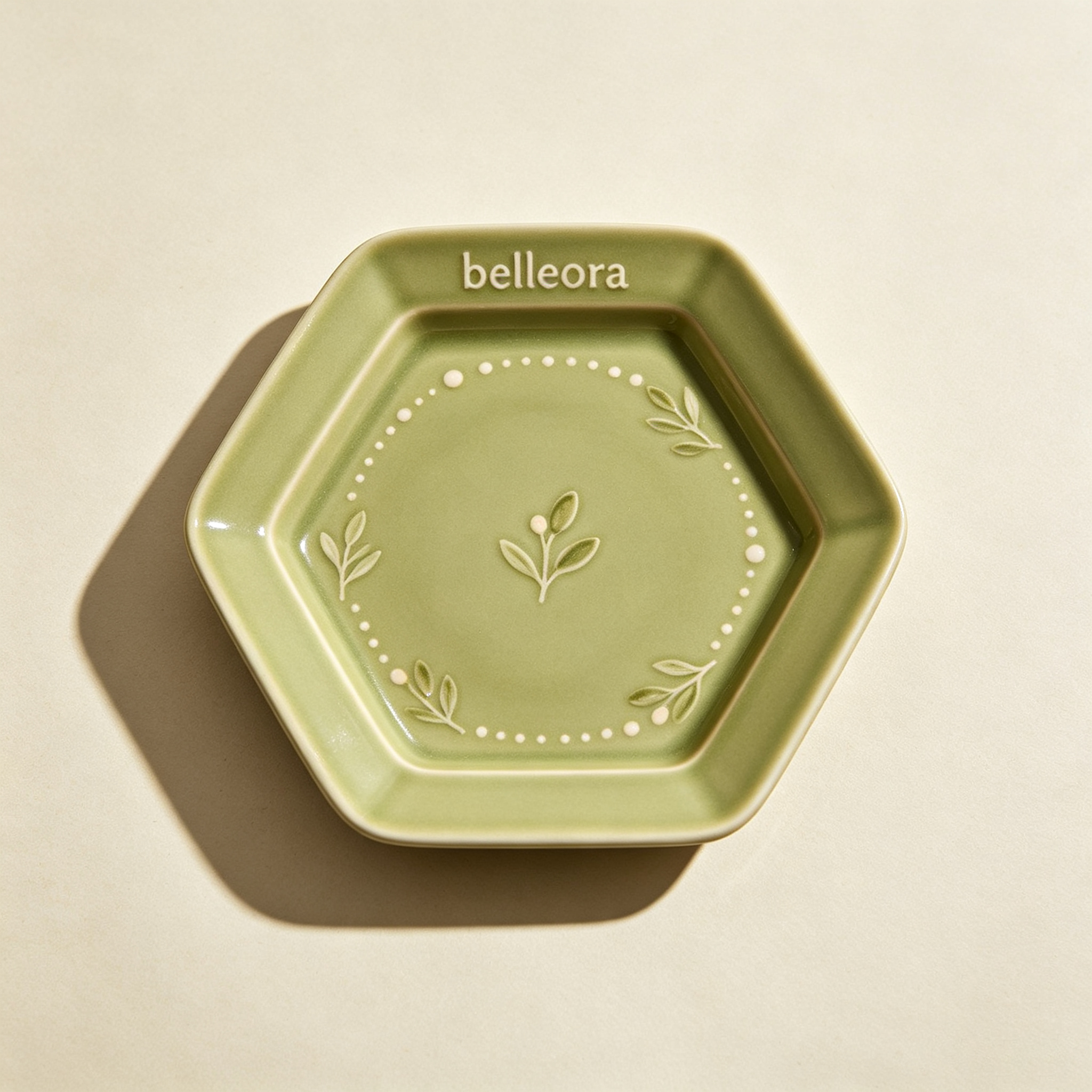 Belleora Milky White Irregular Edge Plate