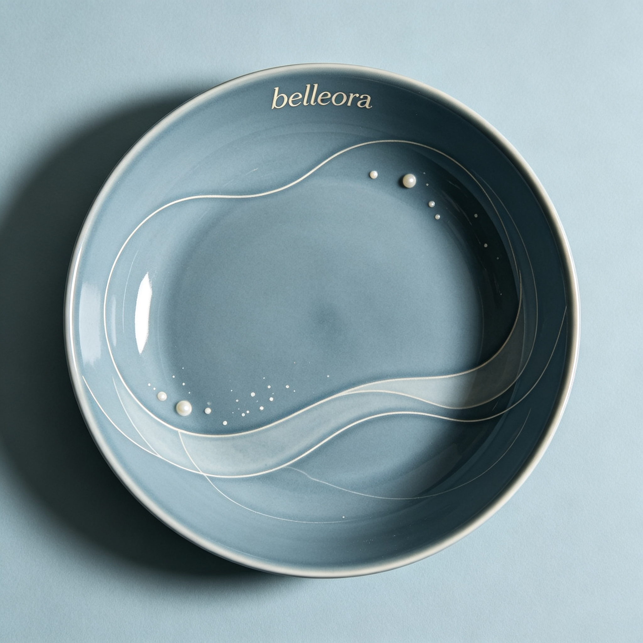 Belleora Light Grey Gradient Ins Wind Plate