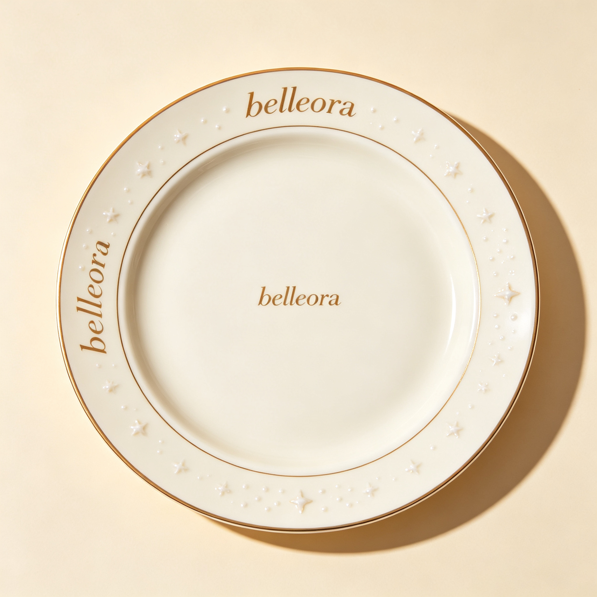 Belleora Frosted Translucent Minimal Plate